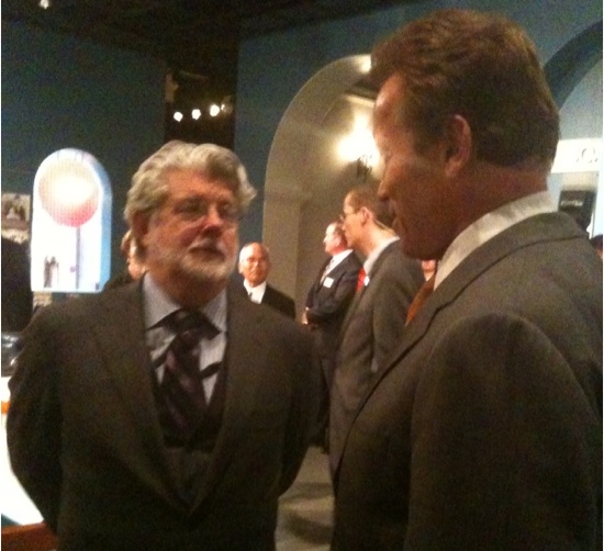 Arnold and George Lucas