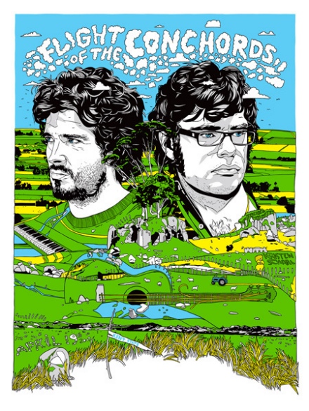 Tyler Stout's Flight of the Conchords Poster