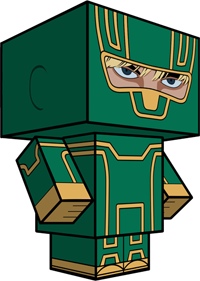 kick-ass paper toy