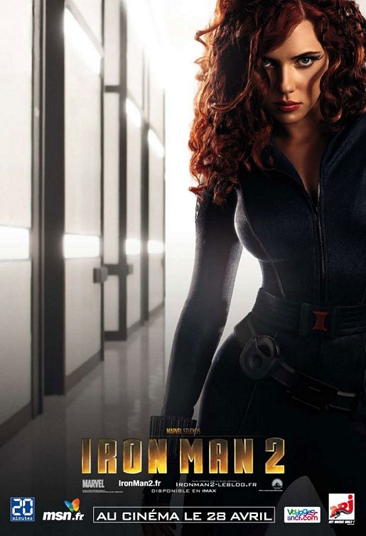 French Iron Man 2 Poster Black Widow
