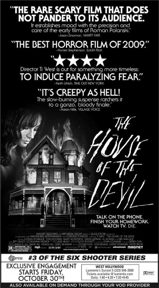 Hunter Stephenson in House of the Devil Ad